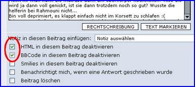 Diese Häkchen müssen entfernt werden, damit man zitieren und die Schrift verändern kann.